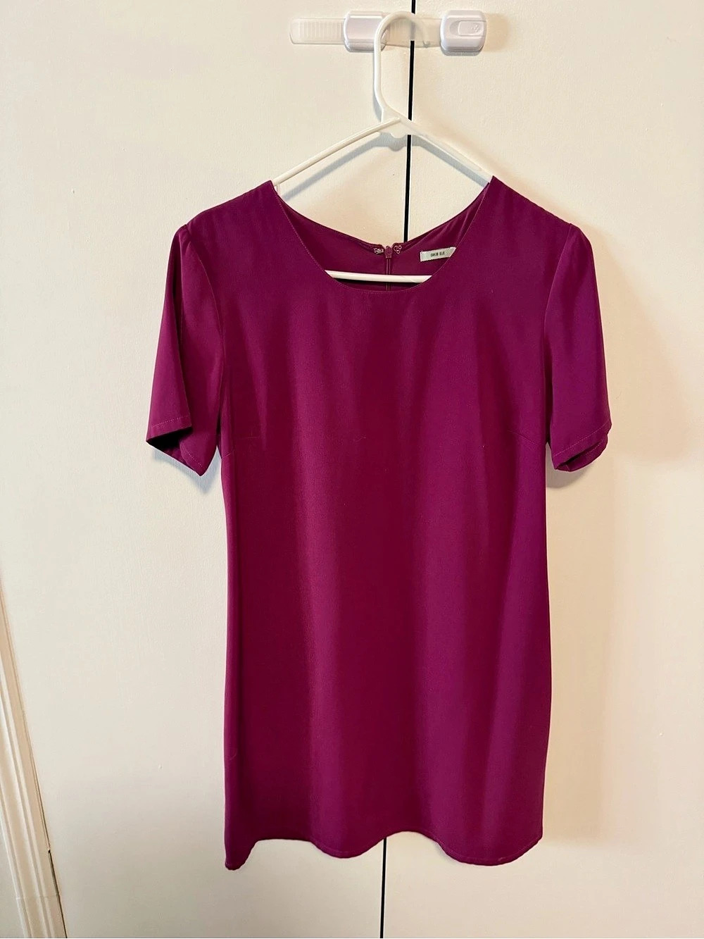 Short Sleeve Mini Dress in Purple